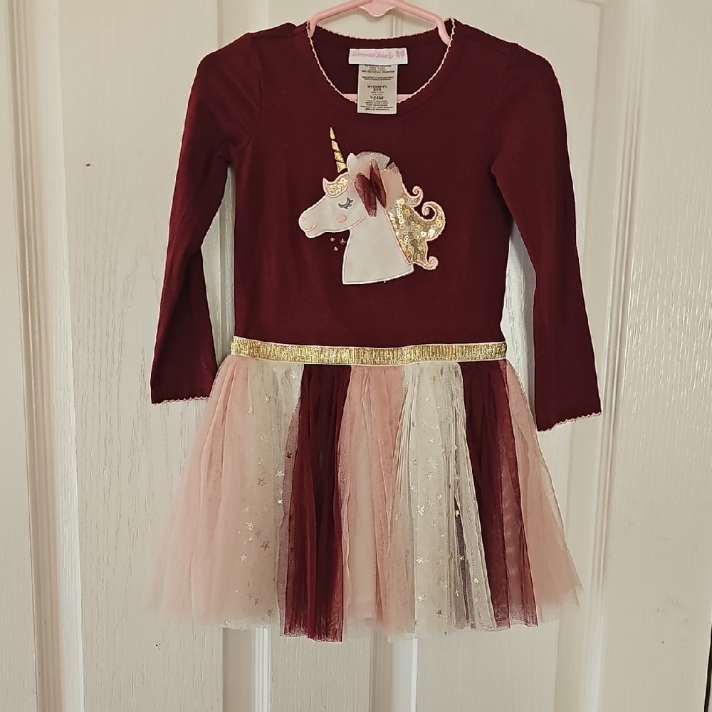 Bonnie Baby Red and Gold Dance Costume